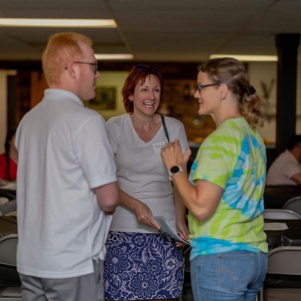 community members network at Interact for Health's KY Rural Reception 2025