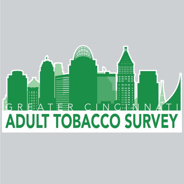 Greater Cincinnati Adult Tobacco Survey logo with gray background